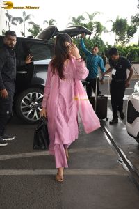 actress Samantha Ruth Prabhu gorgeous in a pink salwar dress