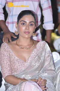 Samyuktha Menon in a light pink saree