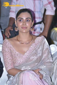 Samyuktha Menon in a light pink saree
