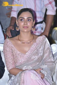 Samyuktha Menon in a light pink saree