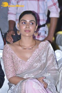 Samyuktha Menon in a light pink saree