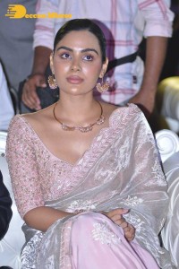 Samyuktha Menon in a light pink saree