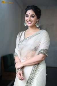 Samyuktha Menon regal traditional look in a white saree