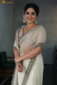 Samyuktha Menon regal traditional look in a white saree