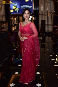 actress samyuktha menon in a red saree