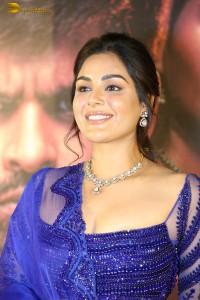 actress samyuktha menon in a blue lehenga choli