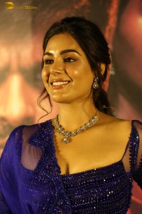 actress samyuktha menon in a blue lehenga choli