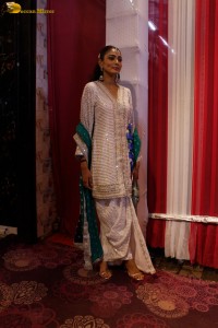 bigg boss winner and actress Sana Makbul beautiful in a traditional white dress