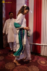 bigg boss winner and actress Sana Makbul beautiful in a traditional white dress