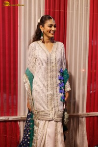 bigg boss winner and actress Sana Makbul beautiful in a traditional white dress