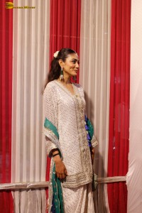 bigg boss winner and actress Sana Makbul beautiful in a traditional white dress