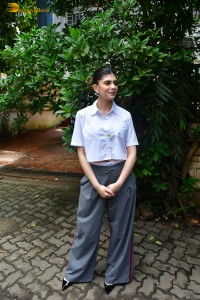 actress Sanjana Sanghi stylish in shirt and trousers