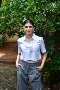 actress Sanjana Sanghi stylish in shirt and trousers