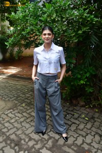 actress Sanjana Sanghi stylish in shirt and trousers