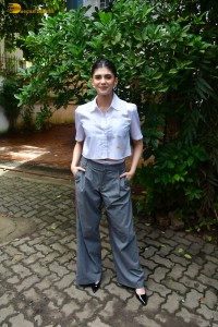 actress Sanjana Sanghi stylish in shirt and trousers