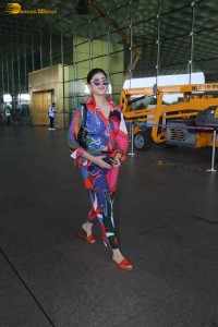 indian actress and model sanjana sanghi in a colorful attire