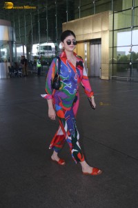 indian actress and model sanjana sanghi in a colorful attire