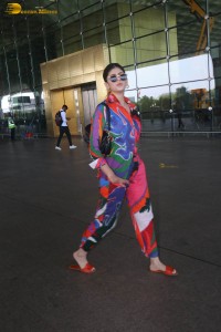 indian actress and model sanjana sanghi in a colorful attire