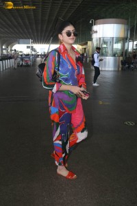 indian actress and model sanjana sanghi in a colorful attire