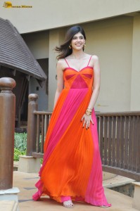 model and actress Sanjana Sanghi gorgeous looks in a red dress