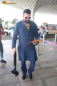 Bollywood Star Sanjay Dutt was spotted at the Mumbai Airport on July 8, 2023