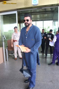 Bollywood Star Sanjay Dutt was spotted at the Mumbai Airport on July 8, 2023