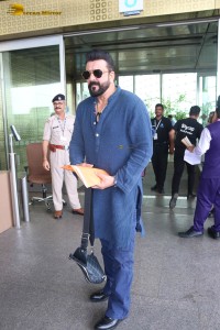 Bollywood Star Sanjay Dutt was spotted at the Mumbai Airport on July 8, 2023