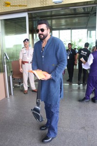 Bollywood Star Sanjay Dutt was spotted at the Mumbai Airport on July 8, 2023
