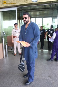 Bollywood Star Sanjay Dutt was spotted at the Mumbai Airport on July 8, 2023