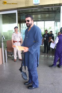 Bollywood Star Sanjay Dutt was spotted at the Mumbai Airport on July 8, 2023