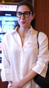 actress sara ali khan cute in a white shirt