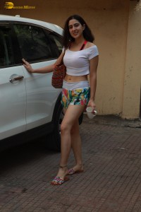 beautiful Sara Ali Khan seen leaving the gym