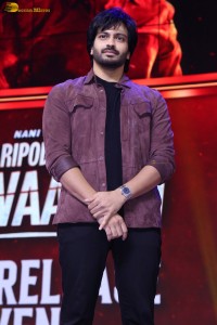 Saripodhaa Sanivaaram Pre-Release Function attended by Nani, Priyanka Arul Mohan, SJ Suryah, and Ali