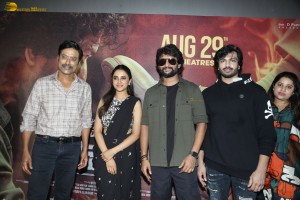 Saripodhaa Sanivaaram Trailer Launch attended by Nani, Priyanka Arul Mohan, and Suryah