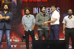 Saripodhaa Sanivaaram Vijaya Veduka attended by Nani, Priyanka Arul Mohan, Ali, SJ Suryah, and Dil Raju