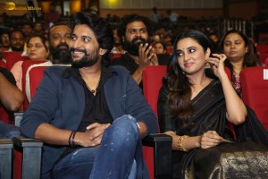 Saripodhaa Sanivaaram Vijaya Veduka attended by Nani, Priyanka Arul Mohan, Ali, SJ Suryah, and Dil Raju