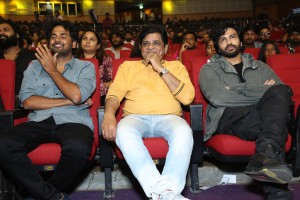 Saripodhaa Sanivaaram Vijaya Veduka attended by Nani, Priyanka Arul Mohan, Ali, SJ Suryah, and Dil Raju