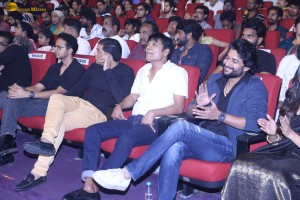 Saripodhaa Sanivaaram Vijaya Veduka attended by Nani, Priyanka Arul Mohan, Ali, SJ Suryah, and Dil Raju