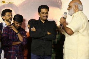 Sarkaaru Noukari Trailer Launch attended by Akash Goparaju, Bhavana Vazhapandal, Raghavendra Rao, and others