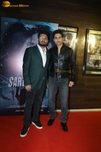 Sarzameen Screening attended by Ibrahim Ali Khan, Sara Ali Khan, Shubhangi Dutt, Anupam Kher, and others