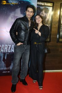 Sarzameen Screening attended by Ibrahim Ali Khan, Sara Ali Khan, Shubhangi Dutt, Anupam Kher, and others