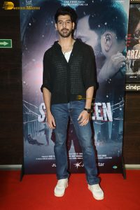 Sarzameen Screening attended by Ibrahim Ali Khan, Sara Ali Khan, Shubhangi Dutt, Anupam Kher, and others