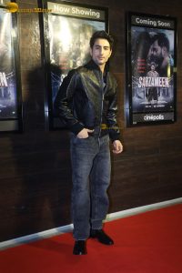 Sarzameen Screening attended by Ibrahim Ali Khan, Sara Ali Khan, Shubhangi Dutt, Anupam Kher, and others