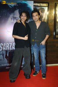 Sarzameen Screening attended by Ibrahim Ali Khan, Sara Ali Khan, Shubhangi Dutt, Anupam Kher, and others