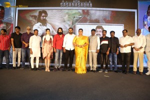 Trailer Launch of Telugu Film Sasanasabha attended by Indra Sen, Aishwarya Raj and Roja