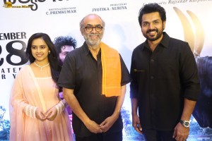 Sathyam Sundaram Pre-Release Function attended by Karthi, Sri Divya, Vishwak Sen, Daggubati Suresh Babu, and others
