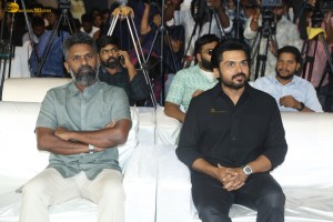 Sathyam Sundaram Pre-Release Function attended by Karthi, Sri Divya, Vishwak Sen, Daggubati Suresh Babu, and others