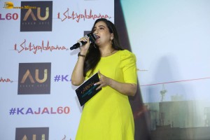 Satyabhama First Look Launch attended by Kajal Aggarwal, Akhil Degala, and Sekhar Kammula