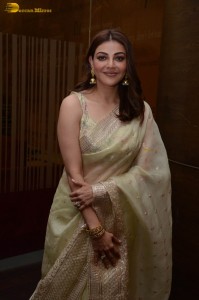 Satyabhama First Look Launch attended by Kajal Aggarwal, Akhil Degala, and Sekhar Kammula