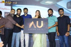 Satyabhama First Look Launch attended by Kajal Aggarwal, Akhil Degala, and Sekhar Kammula